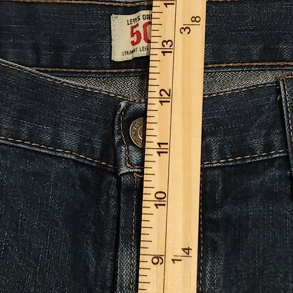 Levi's‎ 501 Jeans Men's 38x30 High Rise Button Fly Blue Denim 100% Cotton